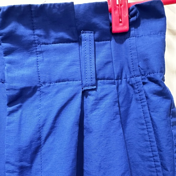 BANANA REPUBLIC Royal Blue Wide Legged High Tapered Waist and Cuffed Bottom Sz 4 - Picture 3 of 11